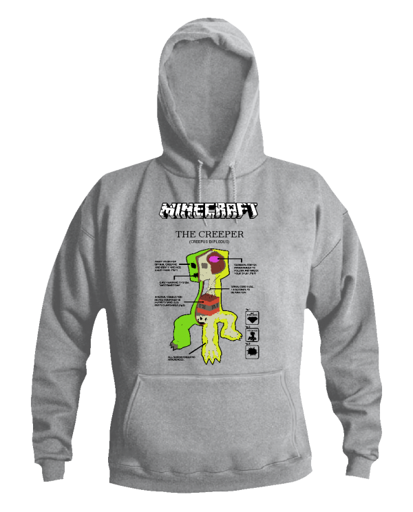 Minecraft džemperis creeper body Minecraft džemperis creeper body